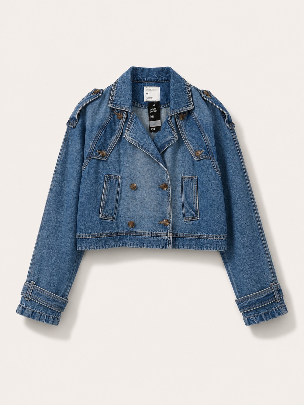 Primark Mid Blue Denim Jacket - M
